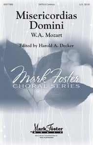 Misericordias Domini SATB choral sheet music cover Thumbnail